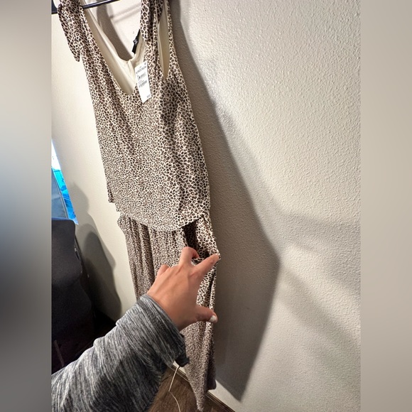 Nordstrom cheetah print jumpsuit crazy soft size xl - Picture 5 of 11